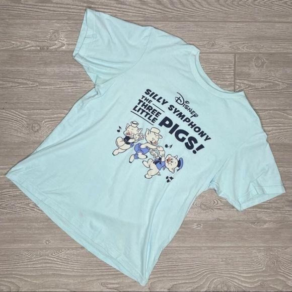 UT Disney Silly Symphony Three Little Pigs disney story Uniqlo small - Picture 1 of 6